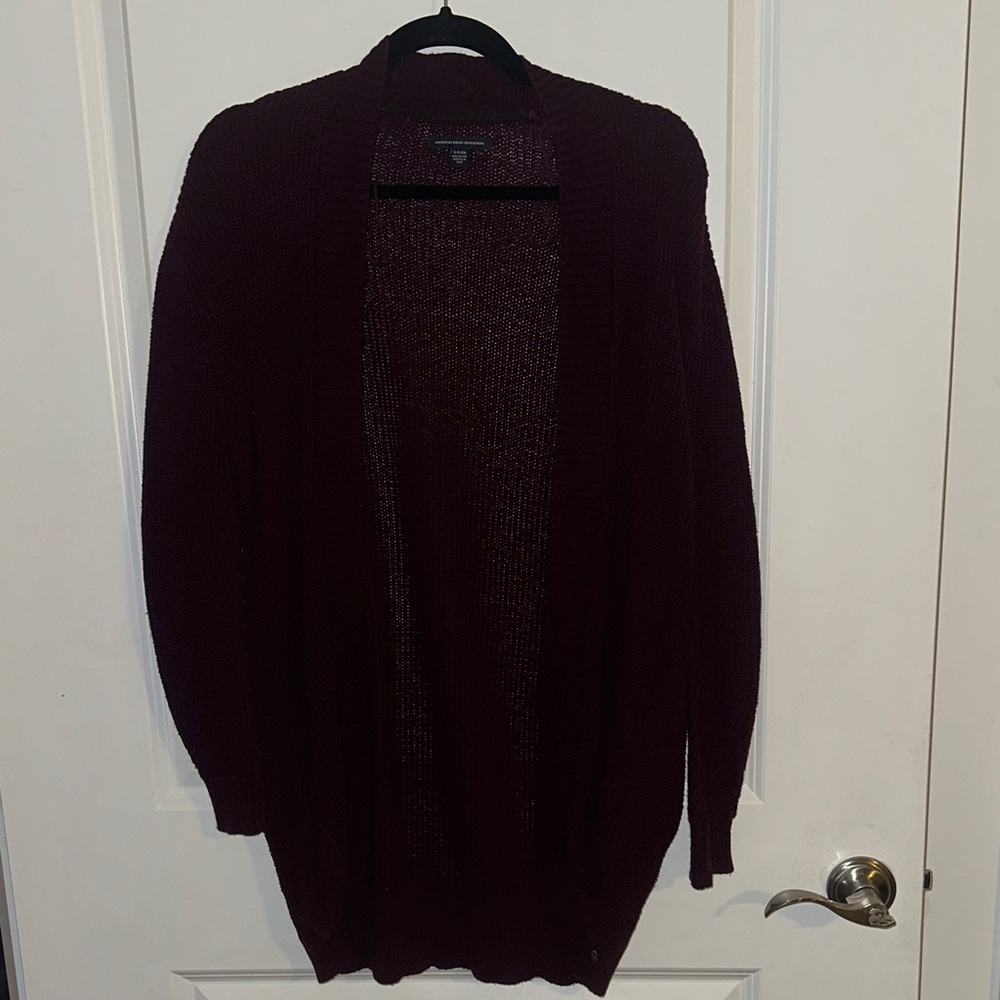 American Eagle Outfitters Burgundy Cardigan
